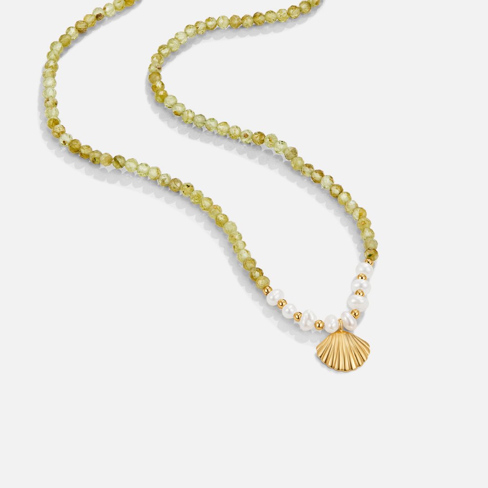 Lucy Pearl & Seashell Bead Necklace - Beautiful Earth Boutique