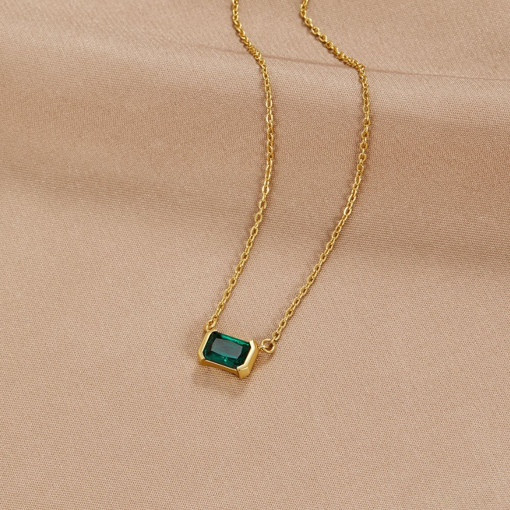 Monica Green Emerald Necklace - Beautiful Earth Boutique