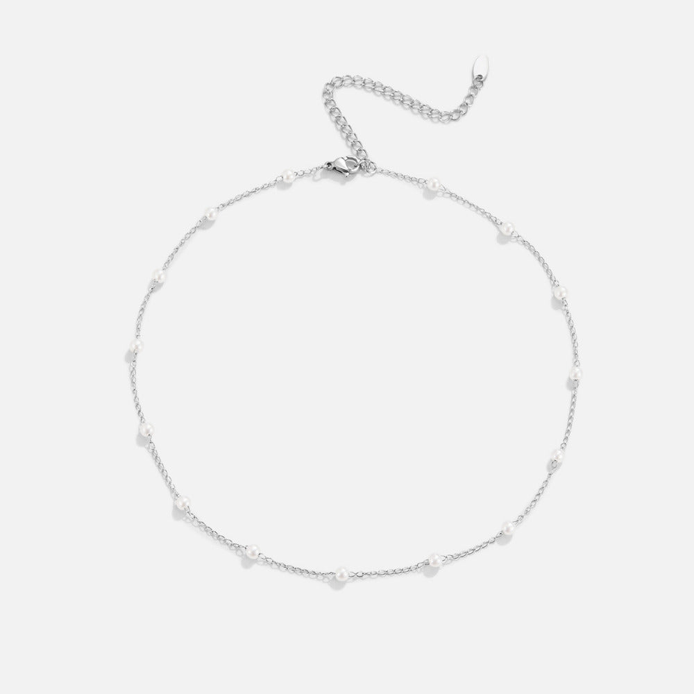 Nura Pearl Silver Necklace - Beautiful Earth Boutique