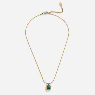 Riva Malachite Green Pendant Necklace - Beautiful Earth Boutique