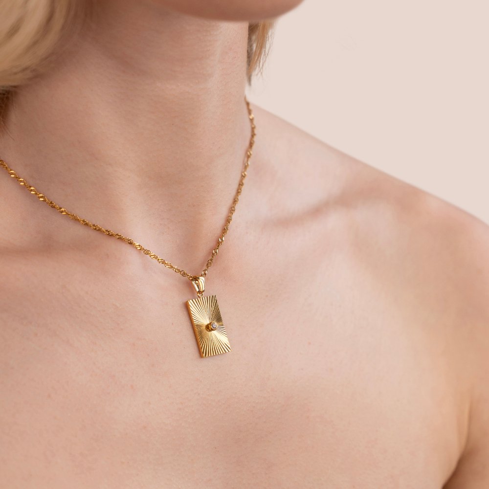 Selene Gold Necklace - Beautiful Earth Boutique