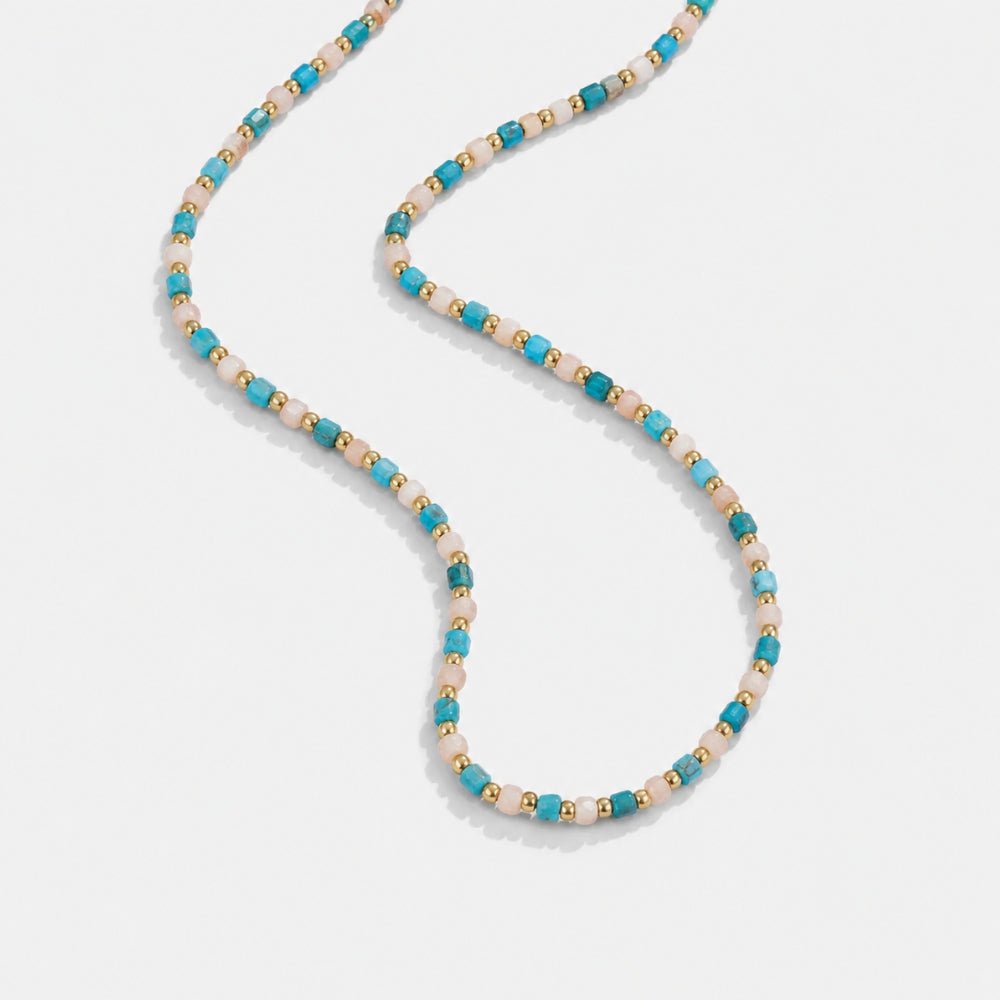 Serene Blue Bead Necklace - Beautiful Earth Boutique