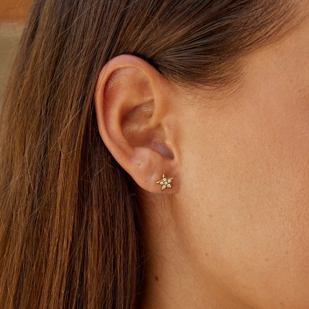 'Shooting Star' Stud Earrings - Beautiful Earth Boutique