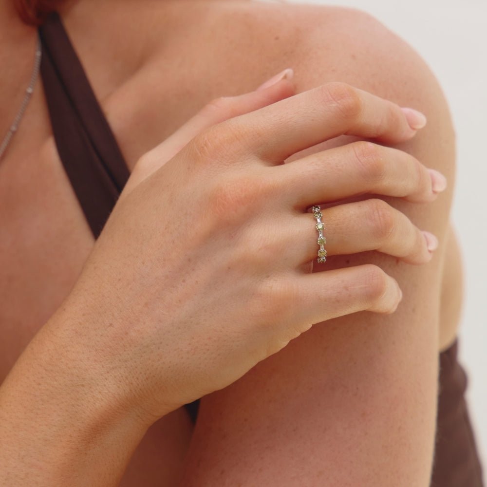 Silver Solana Crystal Ring - Beautiful Earth Boutique