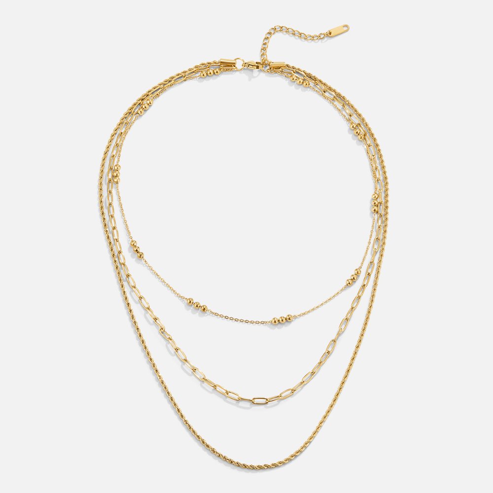 Sofia Gold Multi Layered Necklace - Beautiful Earth Boutique
