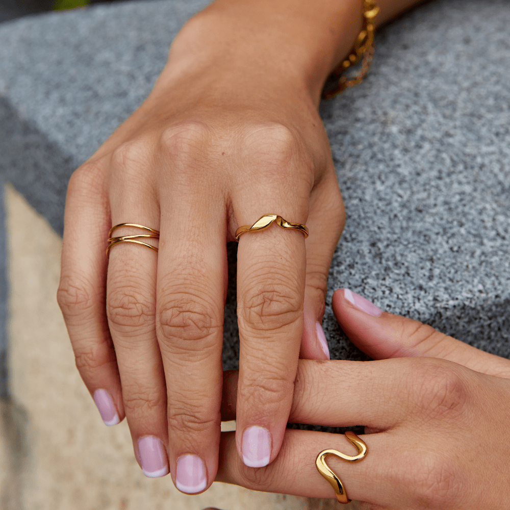Twisted Athena Gold Ring - Beautiful Earth Boutique