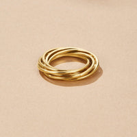 Twisted Mia Gold Ring - Beautiful Earth Boutique