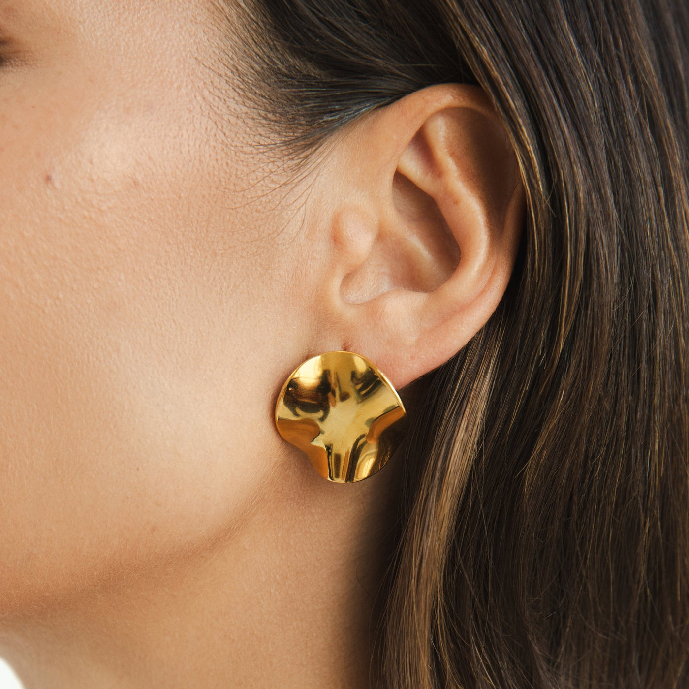 Tyra Gold Earrings - Beautiful Earth Boutique