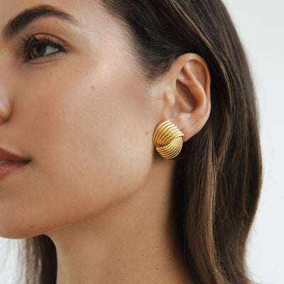 Vanna Luxury Gold Earrings - Beautiful Earth Boutique