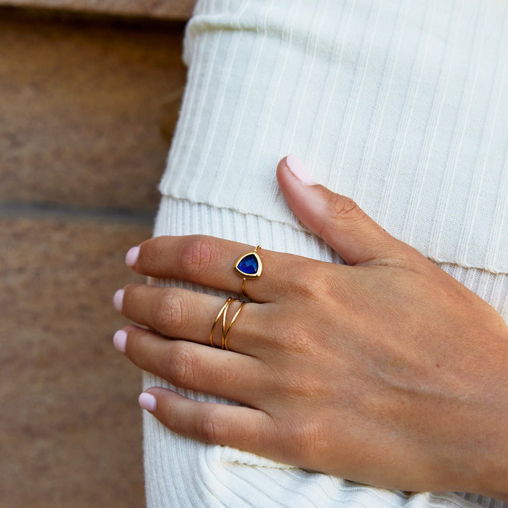 Via Sapphire Blue Ring - Beautiful Earth Boutique