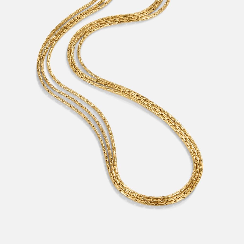 Vina Gold Multi Layered Chain Necklace - Beautiful Earth Boutique