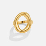Vina Melted Gold Ring - Beautiful Earth Boutique