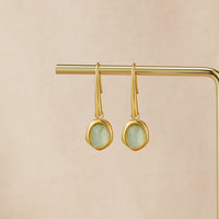Vintage Aquamarine Drop Earrings - Beautiful Earth Boutique