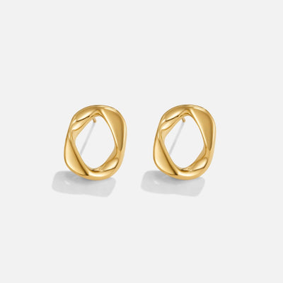 Zola Geometric Gold Earrings - Beautiful Earth Boutique