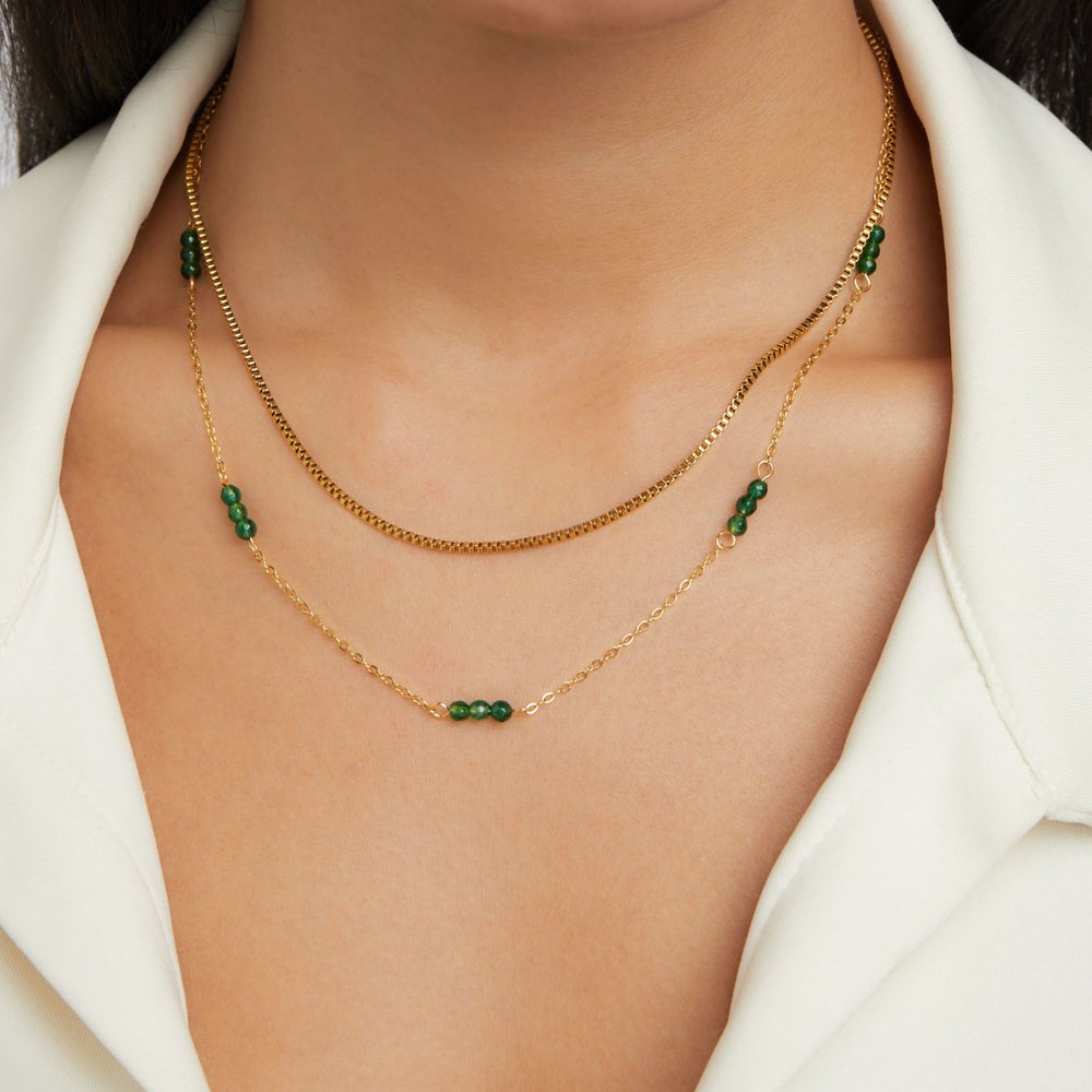 Klaritta Emerald Crystal Green & Silver Rectangle Pendant Crystal Necklace  N365 : Amazon.co.uk: Fashion