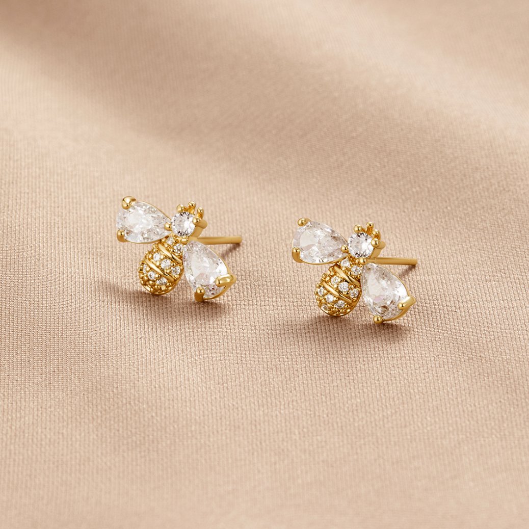 Crystal Bee Earrings – Beautiful Earth Boutique