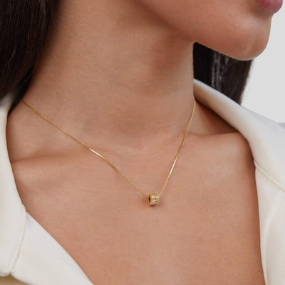 Gigi Crystal 18K Gold Necklace - Beautiful Earth Boutique