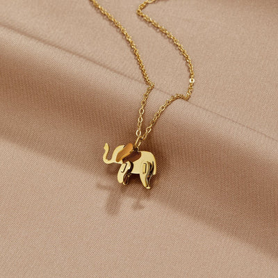 Gold Elephant Necklace - Beautiful Earth Boutique