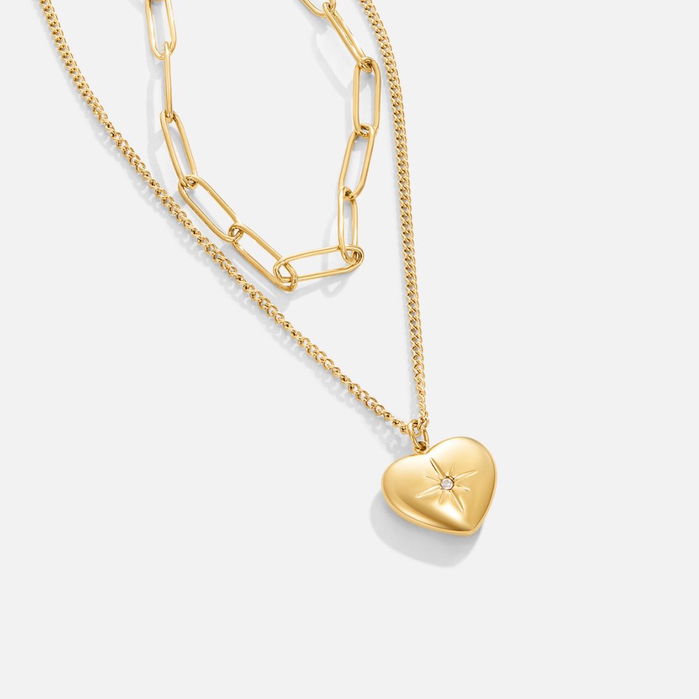 Heart & Paperclip Necklace - Beautiful Earth Boutique