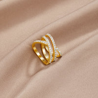 Jacque Crystal 18K Ring - Beautiful Earth Boutique
