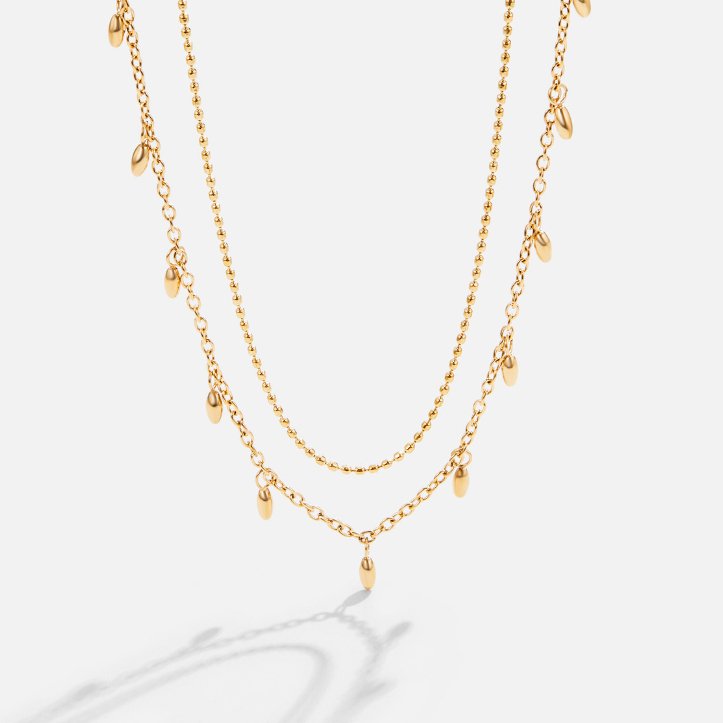 Lena Crystal Drop Necklace - Beautiful Earth Boutique