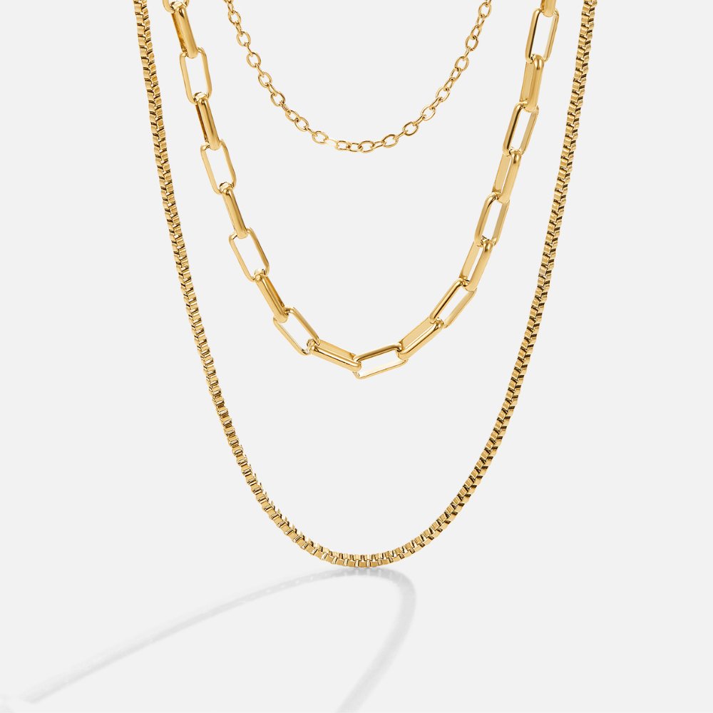 Miela Layered Chain Necklace – Beautiful Earth Boutique