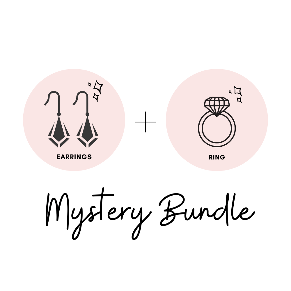 Mystery Earrings & Ring (adjustable) - Bundle - Beautiful Earth Boutique