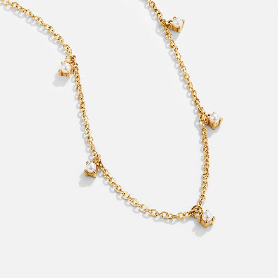 Pearl Drop 18K Gold Necklace - Beautiful Earth Boutique