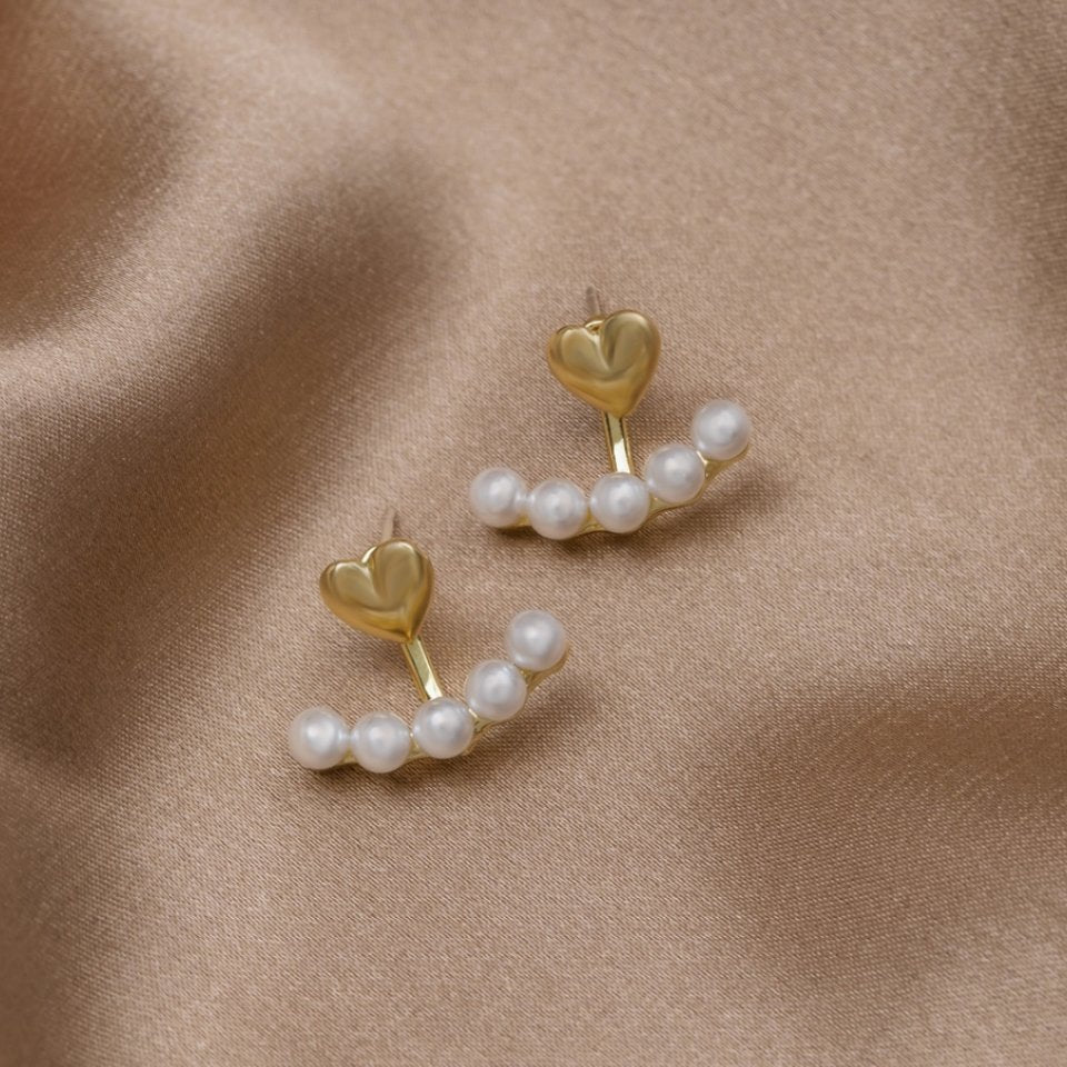 Pearl & Heart Romance Earrings - Beautiful Earth Boutique