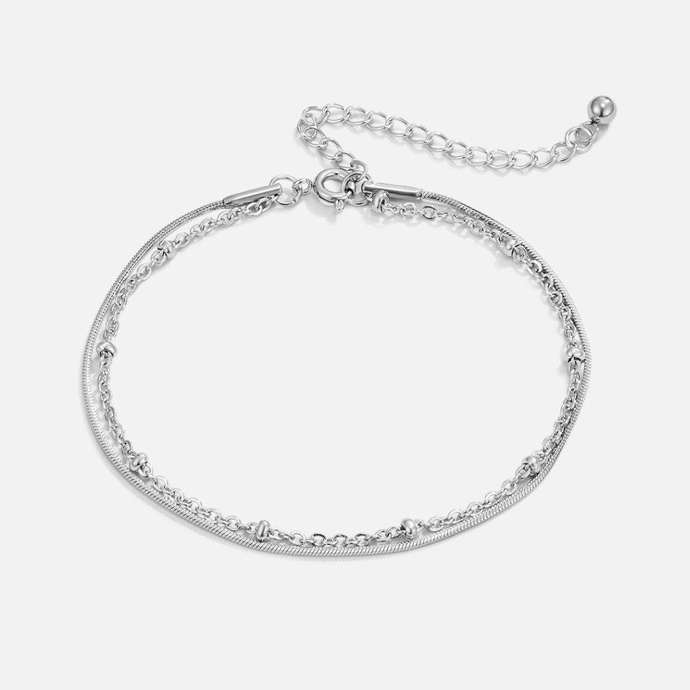 Pia Silver Layered Bracelet - Beautiful Earth Boutique