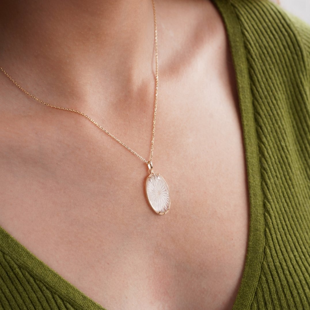 White Crystal Necklace - Beautiful Earth Boutique